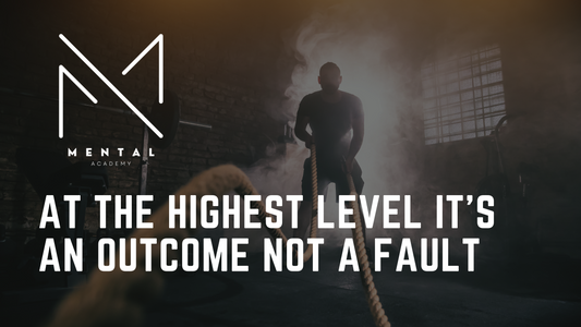 Wisdom Shot Series: At the Highest Level, it's an Outcome not Fault